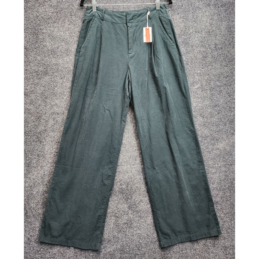 NWT Marine Layer Flora Corduroy Trouser Womens Wide Leg High Rise Pants Size 6